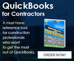 QuickBooks For Contractors Book